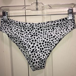 Black & White Shein Bikini Bottoms